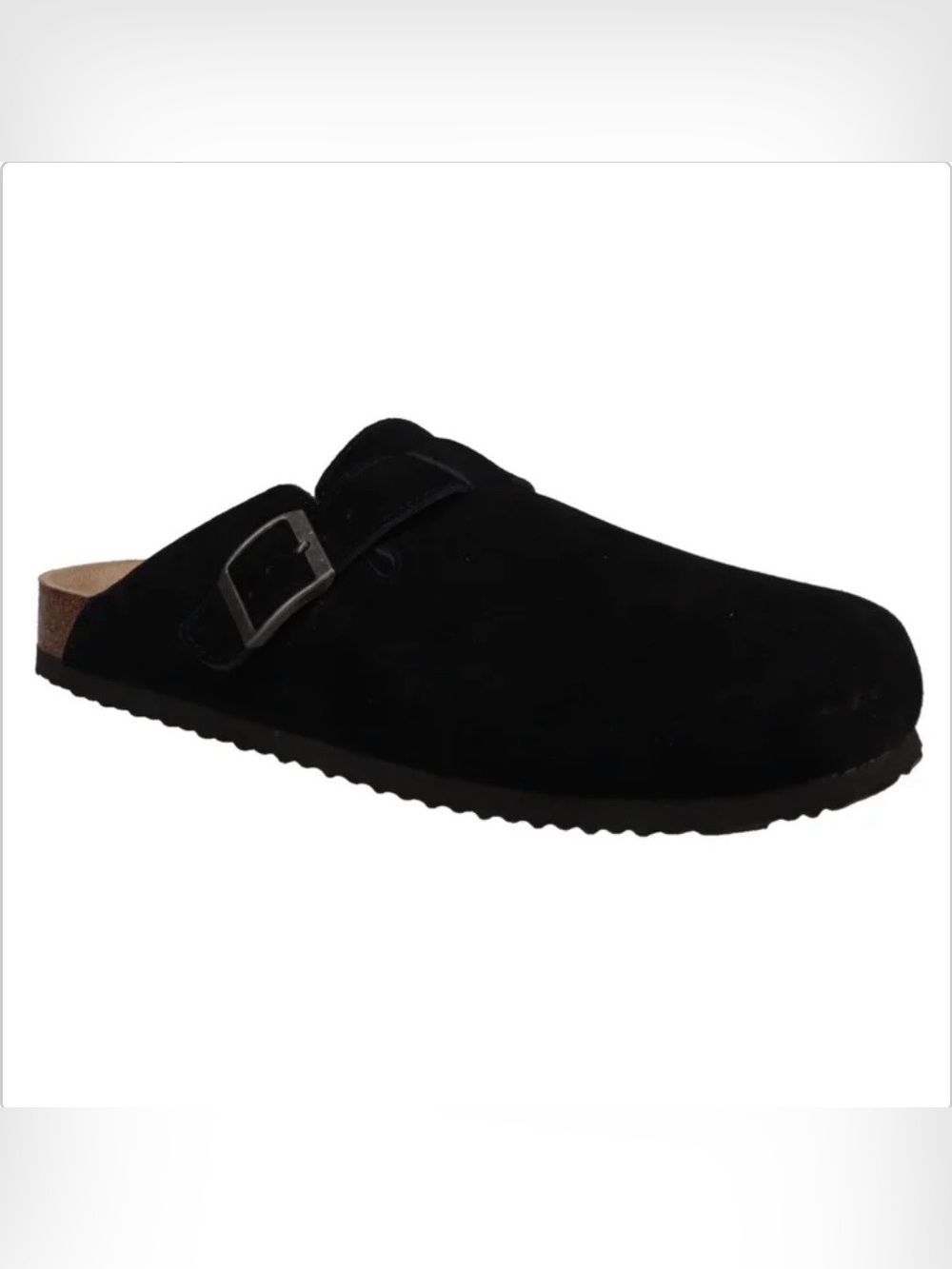Khombu mean’s Black slip on mule